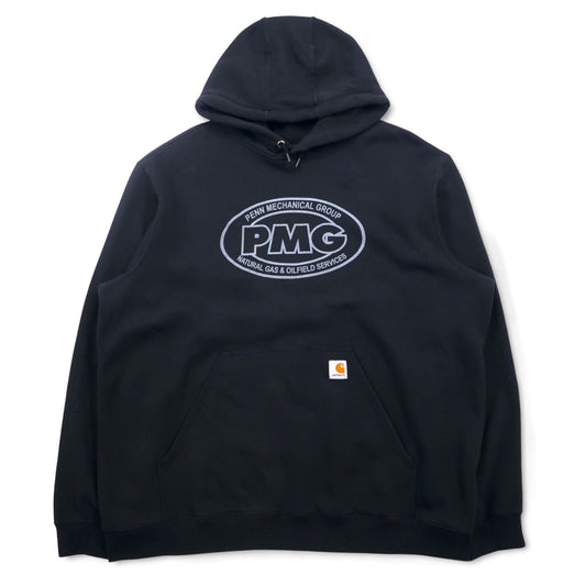 Carhartt ルーズフィット プルオーバーパーカー 2XL ブラック 裏起毛 Midweight Hooded Sweatshirt K121 BLK メキシコ製