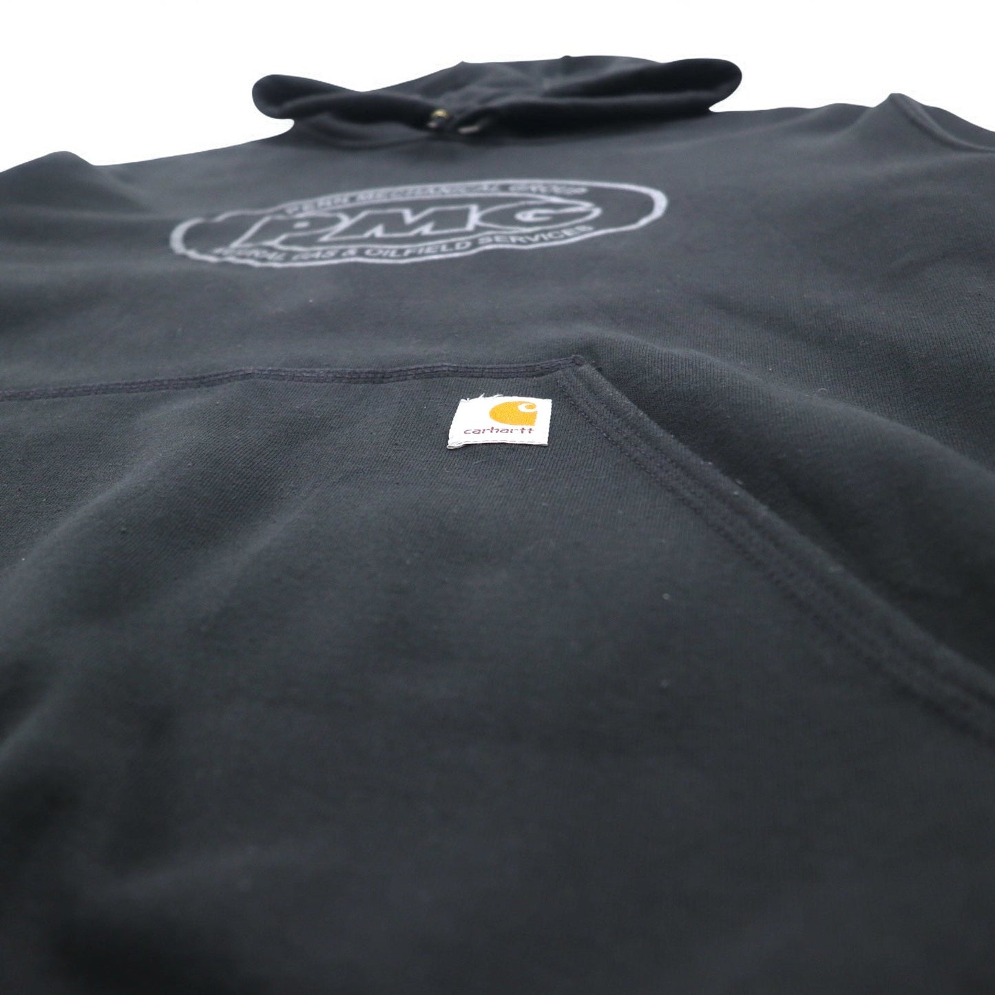 Carhartt ルーズフィット プルオーバーパーカー 2XL ブラック 裏起毛 ミッドウェイト フード スウェットシャツ K121 BLK メキシコ製