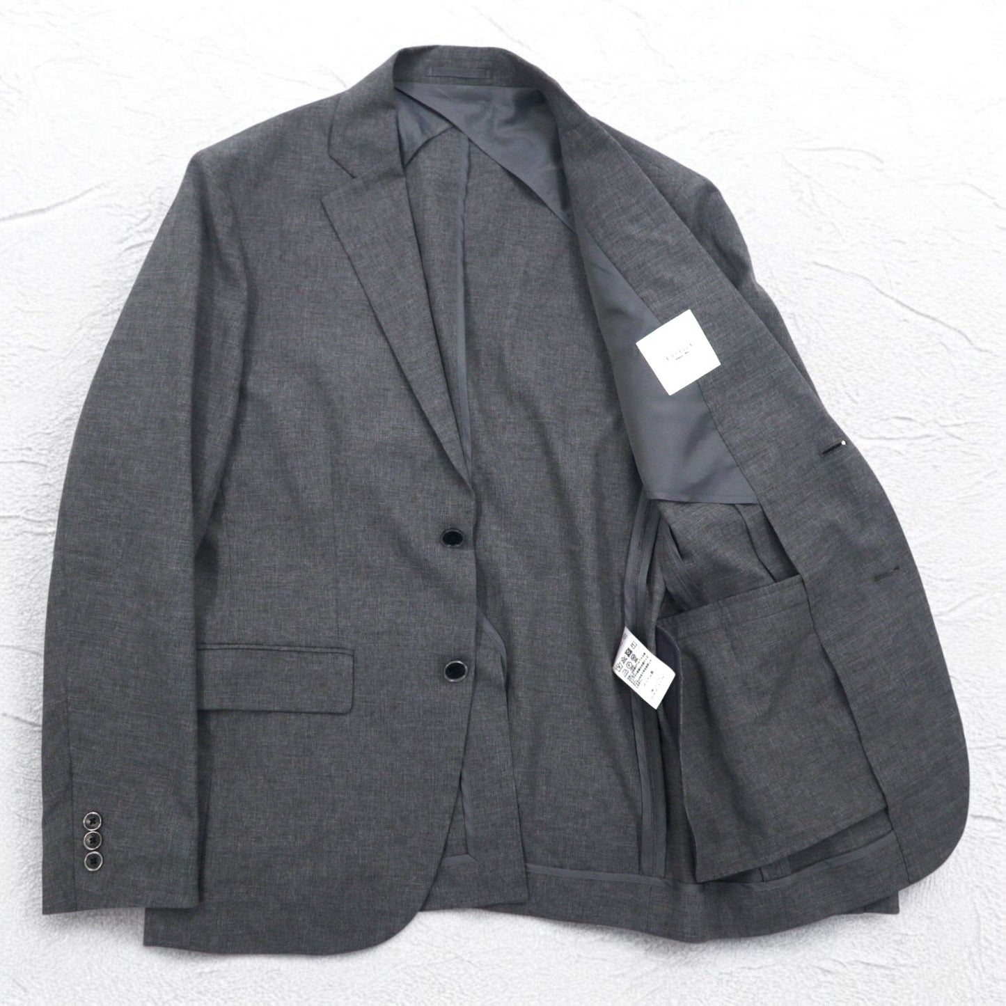 EDIFICE アクティブ ジャージー スーツ セットアップ S/M グレー ポリエステル 19-010-300-1025-1