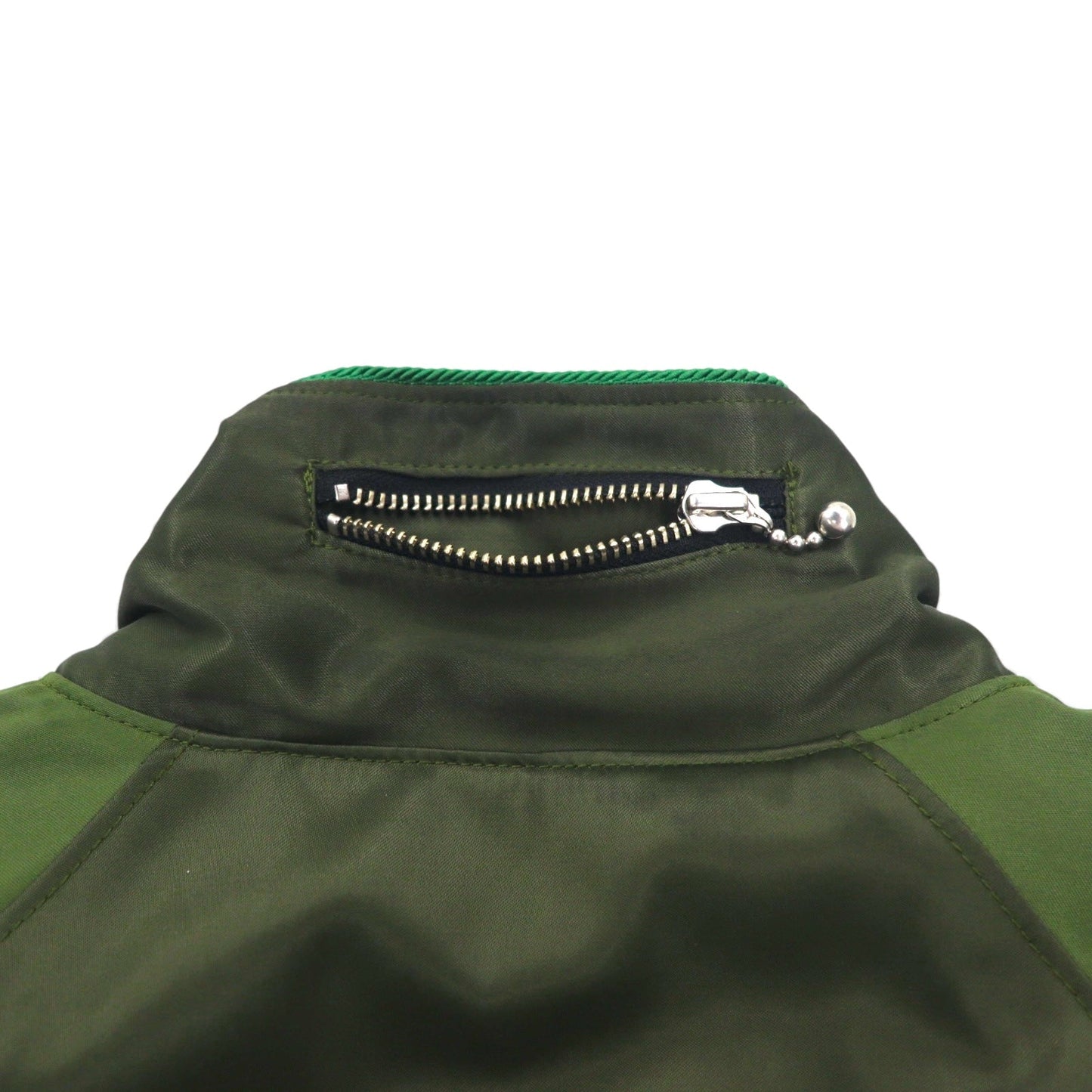 blackmeans 諸行無常 スーベニアジャケット スカジャン L カーキ レーヨン 中綿 PANTA RHEI 日本製