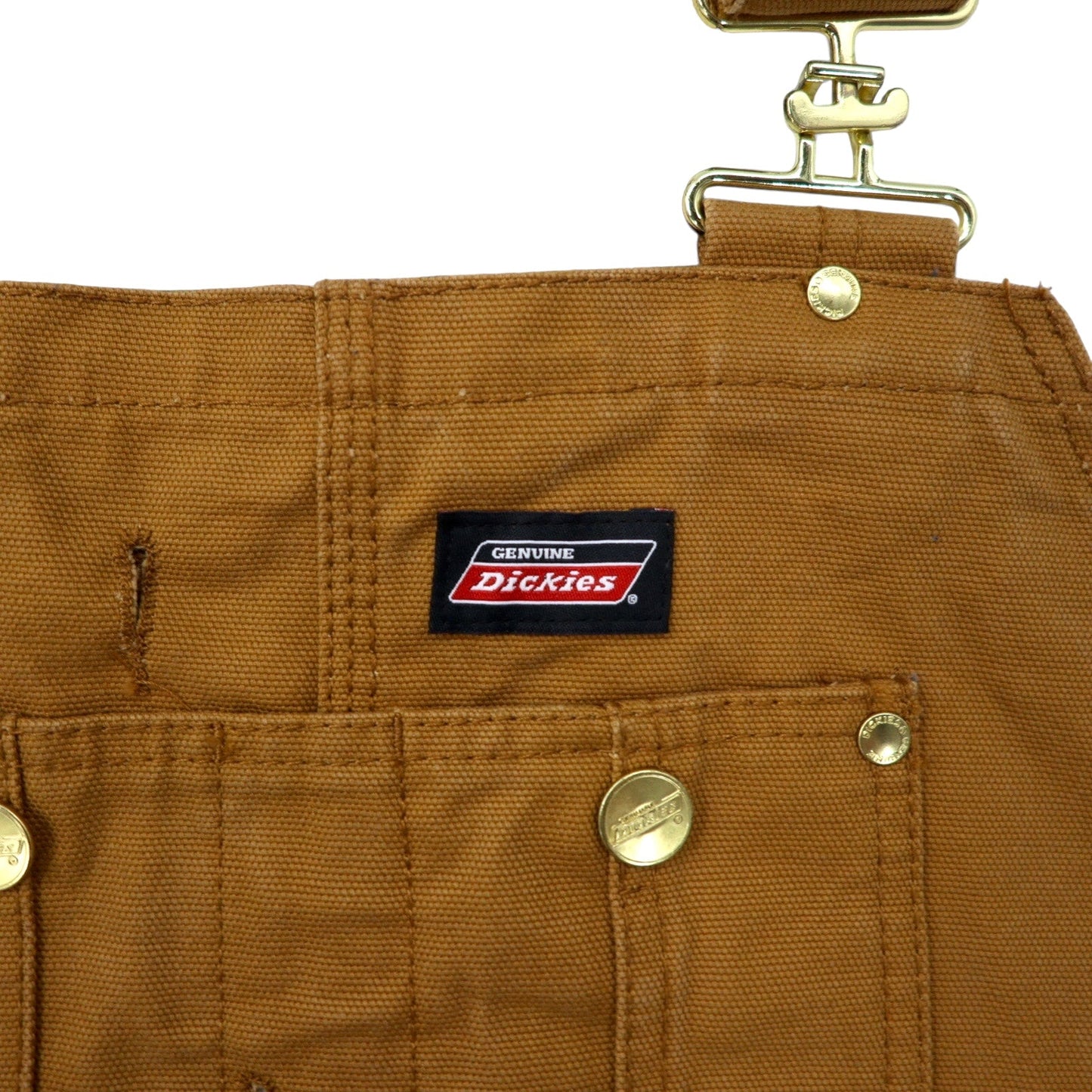 Dickies ダック オーバーオール 34 ベージュ コットン G6541BD