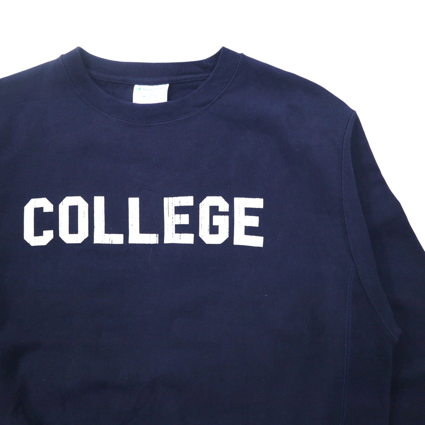 Champion リバースウィーブ REVERSE WEAVE スウェット XL ネイビー COLLEGE カレッジプリント 青単タグ 復刻 エルサルバドル製