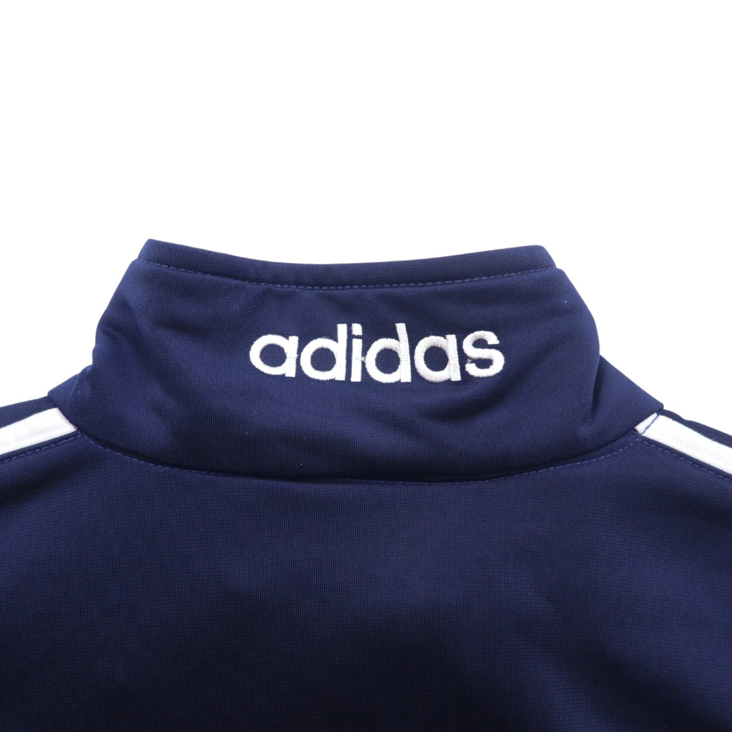 adidas 90年代 トラックジャケット ジャージ L ネイビー ポリエステル ロゴ刺繍 3ストライプ