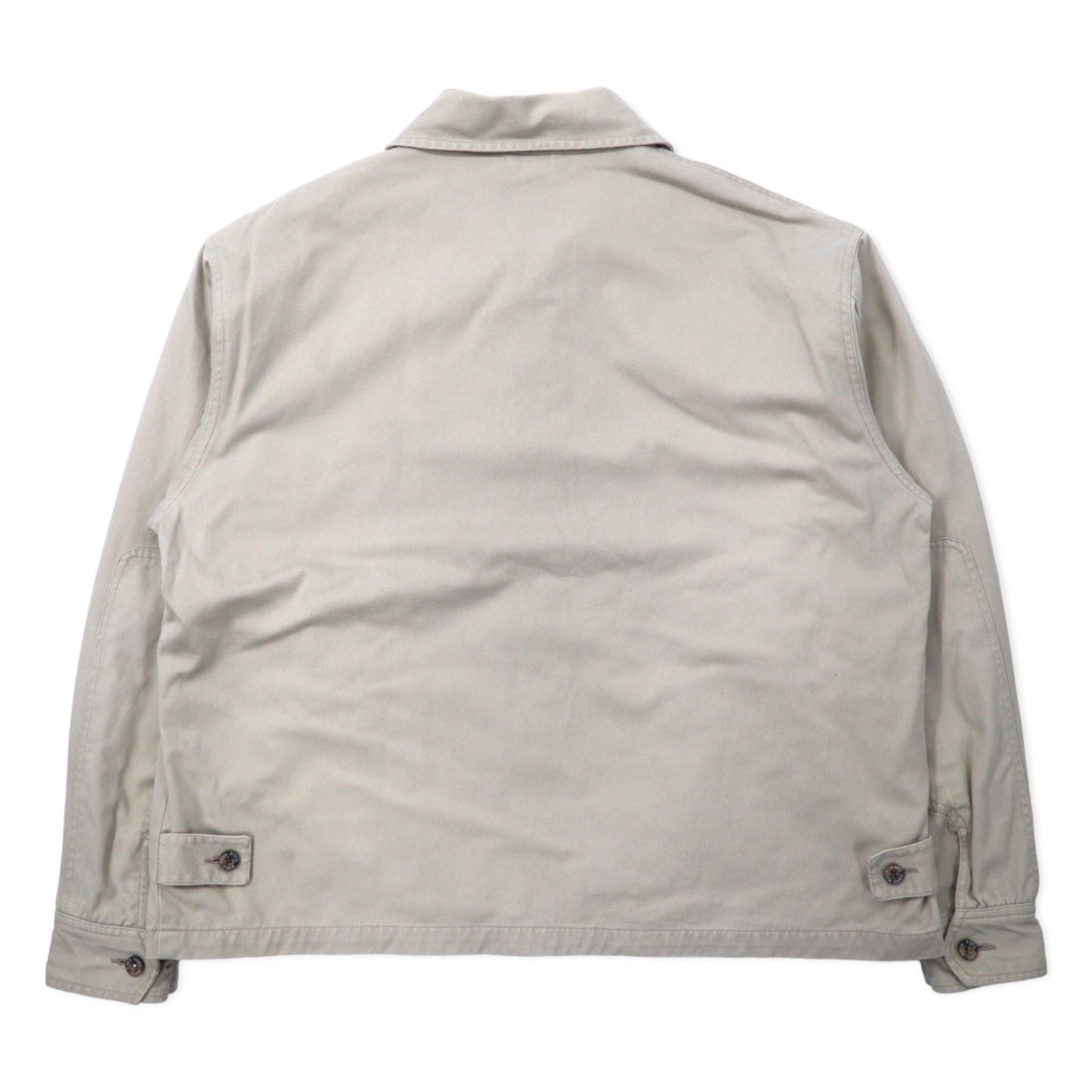 HARD ROCK CAFE 90年代 スウィングトップ ハリントンジャケット XL ベージュ コットン ロゴ刺繍