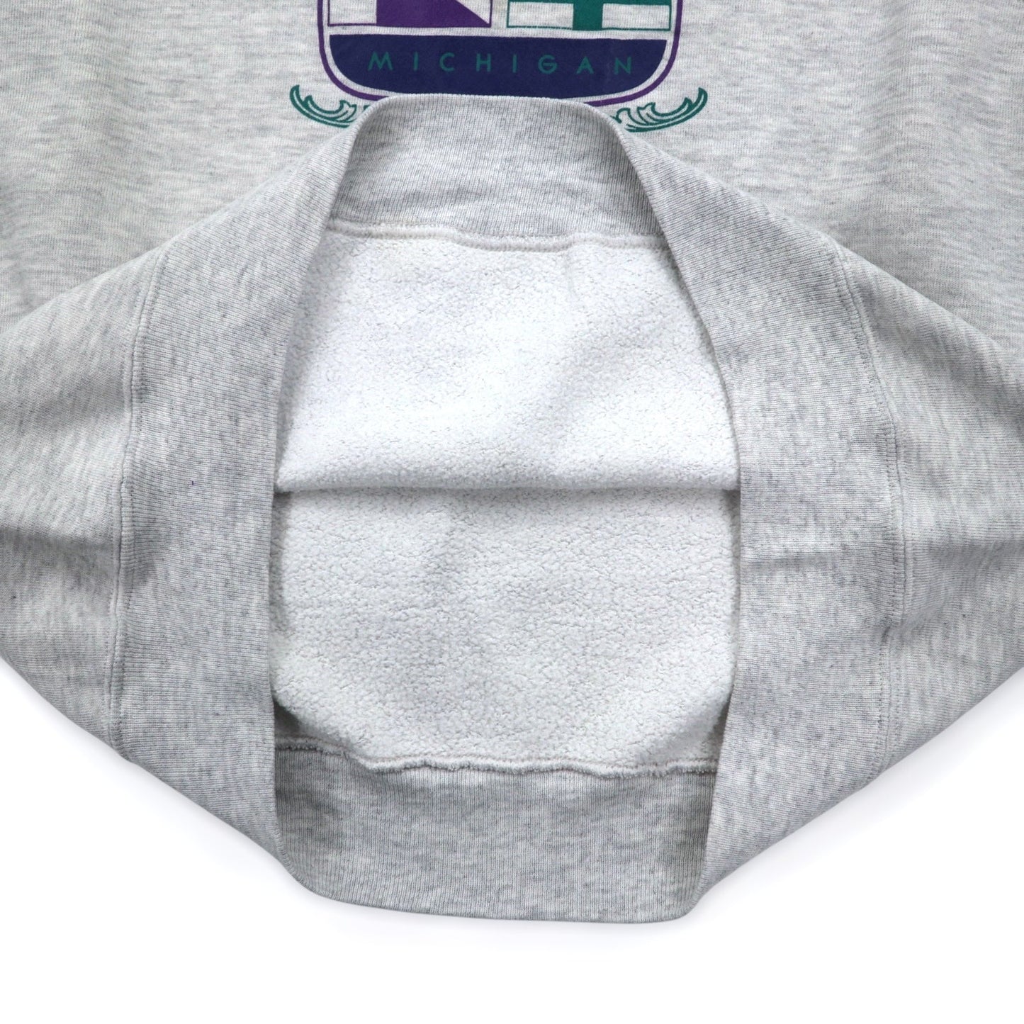 USA製 90年代 JERZEES SUPER SWEATS カレッジプリント スウェット L グレー コットン SUTTONS BAY