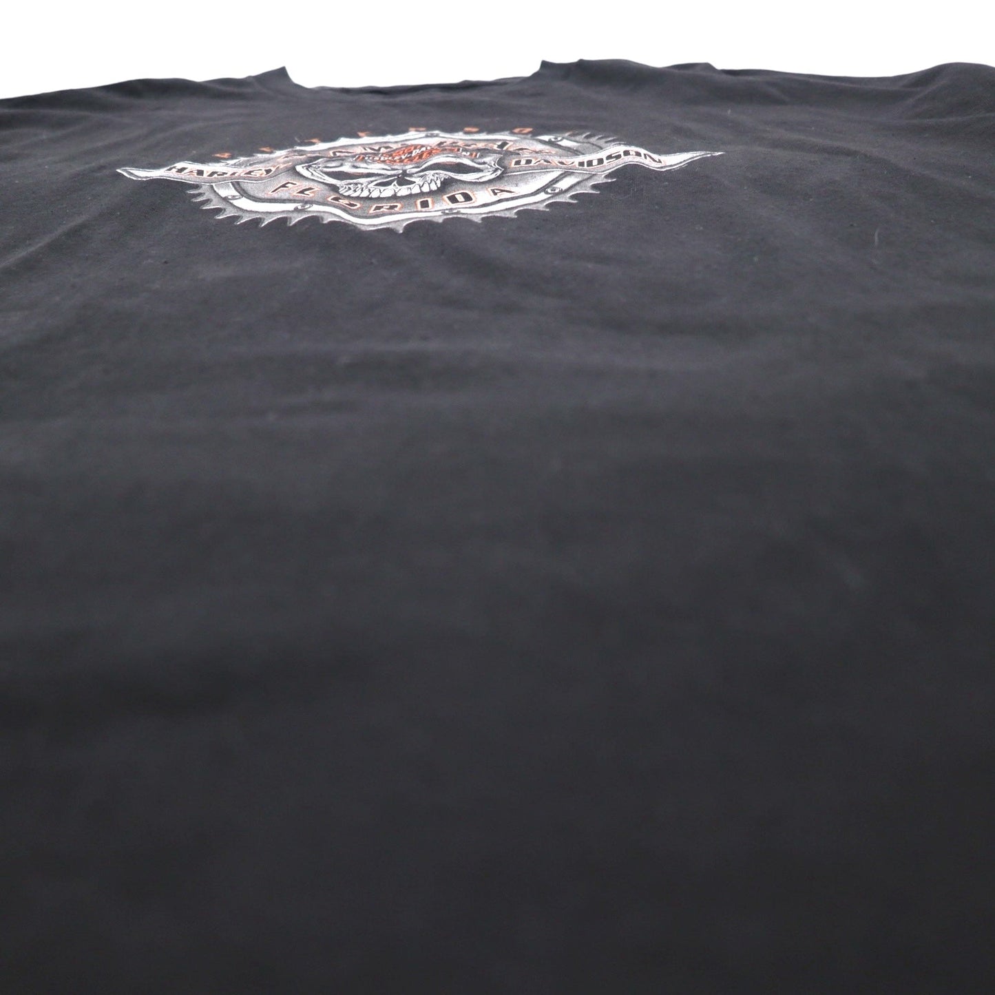 HARLEY DAVIDSON スカル 両面プリント Tシャツ 3XL ビッグサイズ ブラック コットン MIAMI BEACH