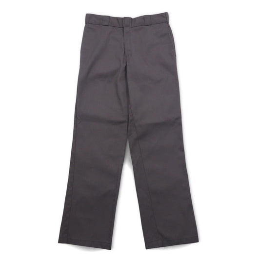 Dickies 874 オリジナルフィット チノパンツ ワークパンツ L グレー ポリエステル コットン