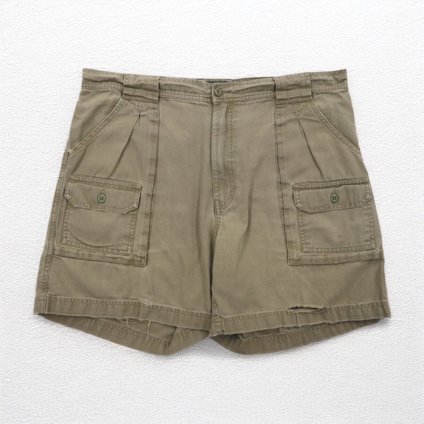 Cabela's 90年代 ブッシュ ショートパンツ XL カーキ コットン ポケット