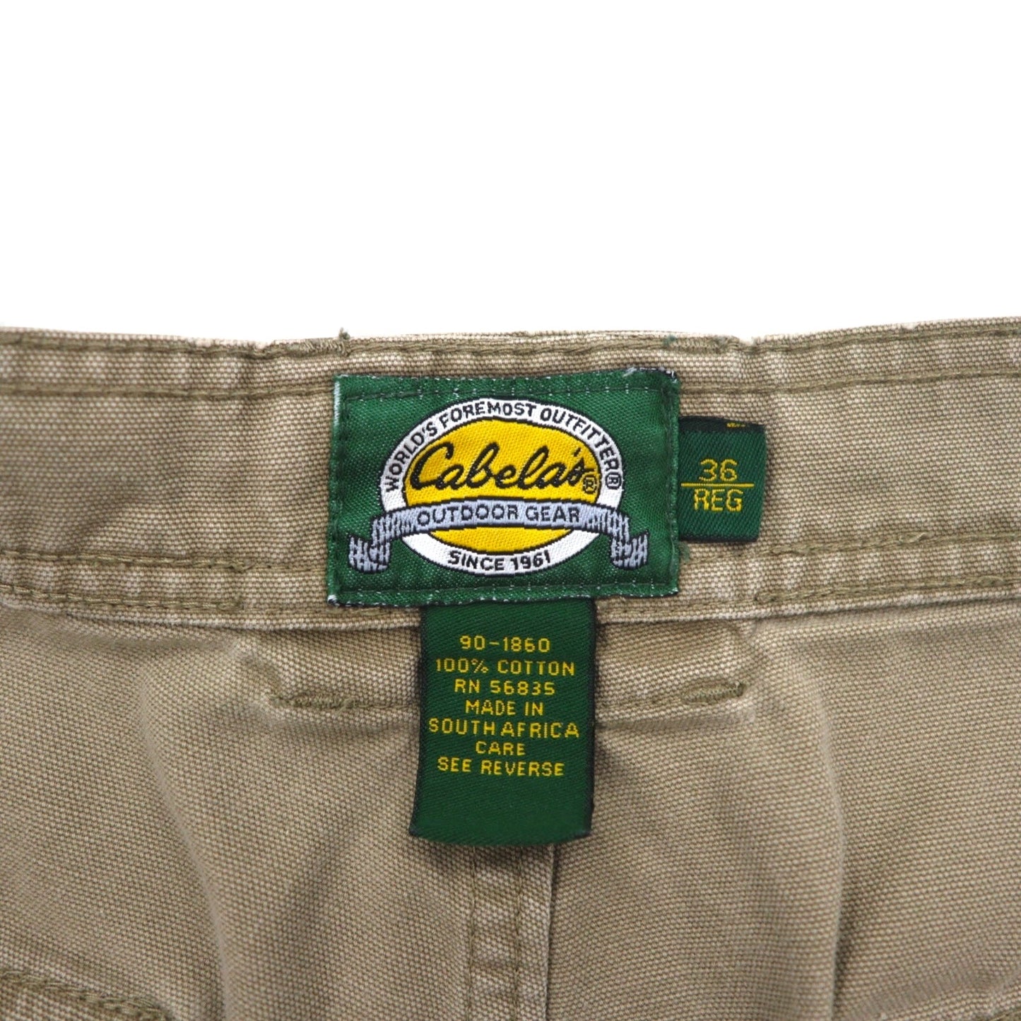Cabela's 90年代 ブッシュ ショートパンツ XL カーキ コットン ポケット