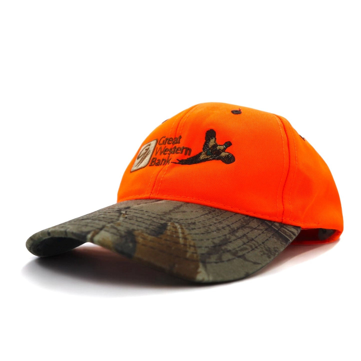 Great Western Bank 6パネルキャップ ハンティングキャップ ONE オレンジ リアルツリーカモ ポリエステル