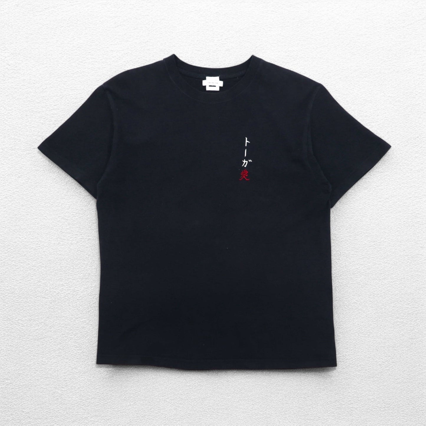 TOGA ARCHIVES × モンゴリアンチョップス トーガ愛 刺繍 Tシャツ M ブラック コットン 大阪店限定