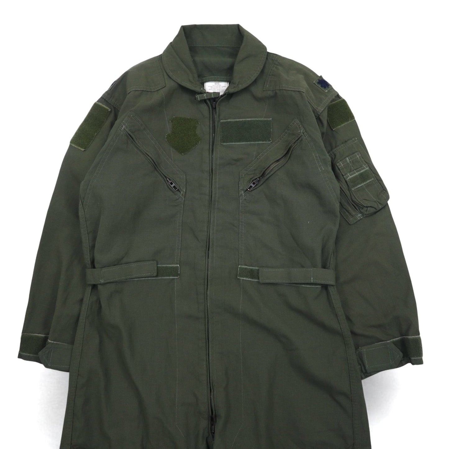 US ARMY 米軍 CWU-27P COVERALLS FLYERS フライトスーツ オールインワン ツナギ L カーキ アラミド 難燃 ミリタリー 8415-01-043-8386 BROOMFIELD,Co.
