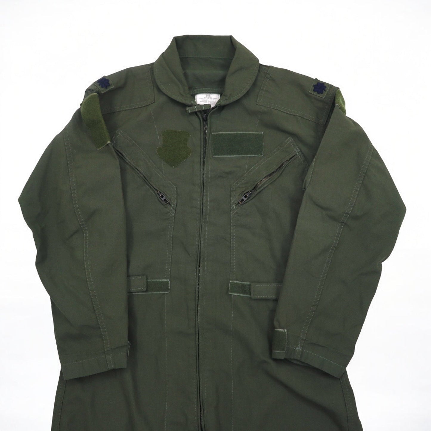 US ARMY 米軍 CWU-27P COVERALLS FLYERS フライトスーツ オールインワン ツナギ L カーキ アラミド 難燃 ミリタリー 8415-01-043-8386 BROOMFIELD,Co.