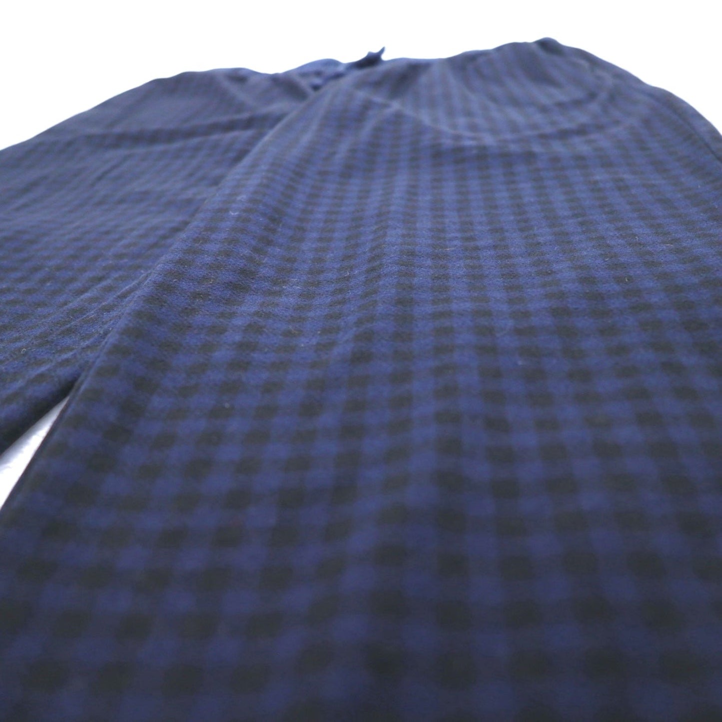 NAUTICA パジャマパンツ イージーパンツ M ネイビー チェック ポリエステル