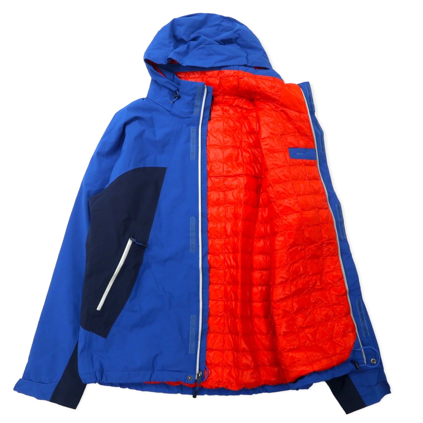 THE NORTH FACE  サーモボール インサレーション マウンテンパーカー L ブルー ポリエステル PRIMALOFT 中綿 THERMOBALL 防水 透湿 HYVENT フード着脱式