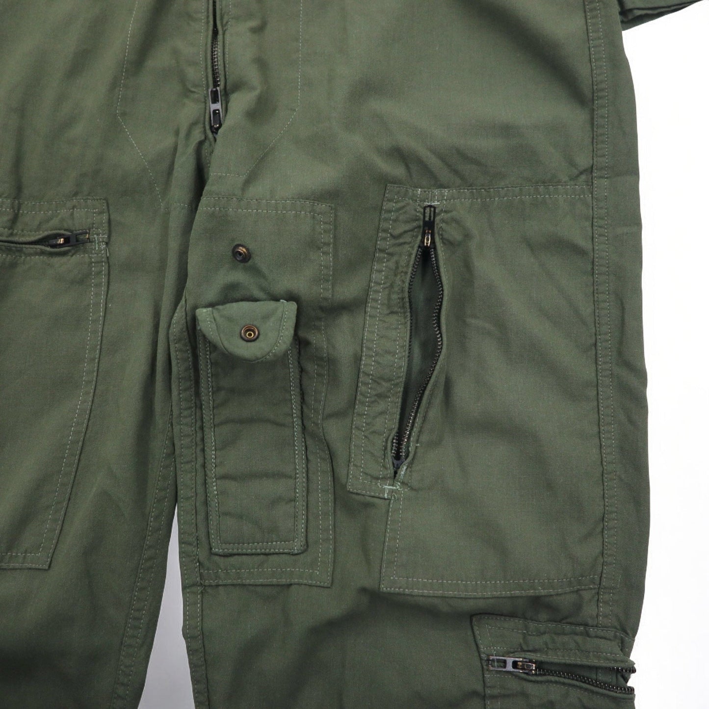 US ARMY 米軍 CWU-27P COVERALLS FLYERS フライトスーツ オールインワン ツナギ L カーキ アラミド 難燃 ミリタリー 8415-01-043-8386 BROOMFIELD,Co.