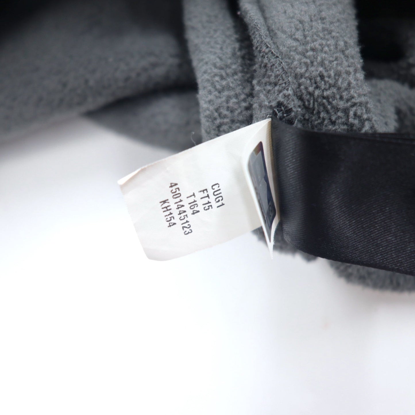 THE NORTH FACE フリースジャケット L グレー ポリエステル ロゴ刺繍 ドローコード エルサルバドル製