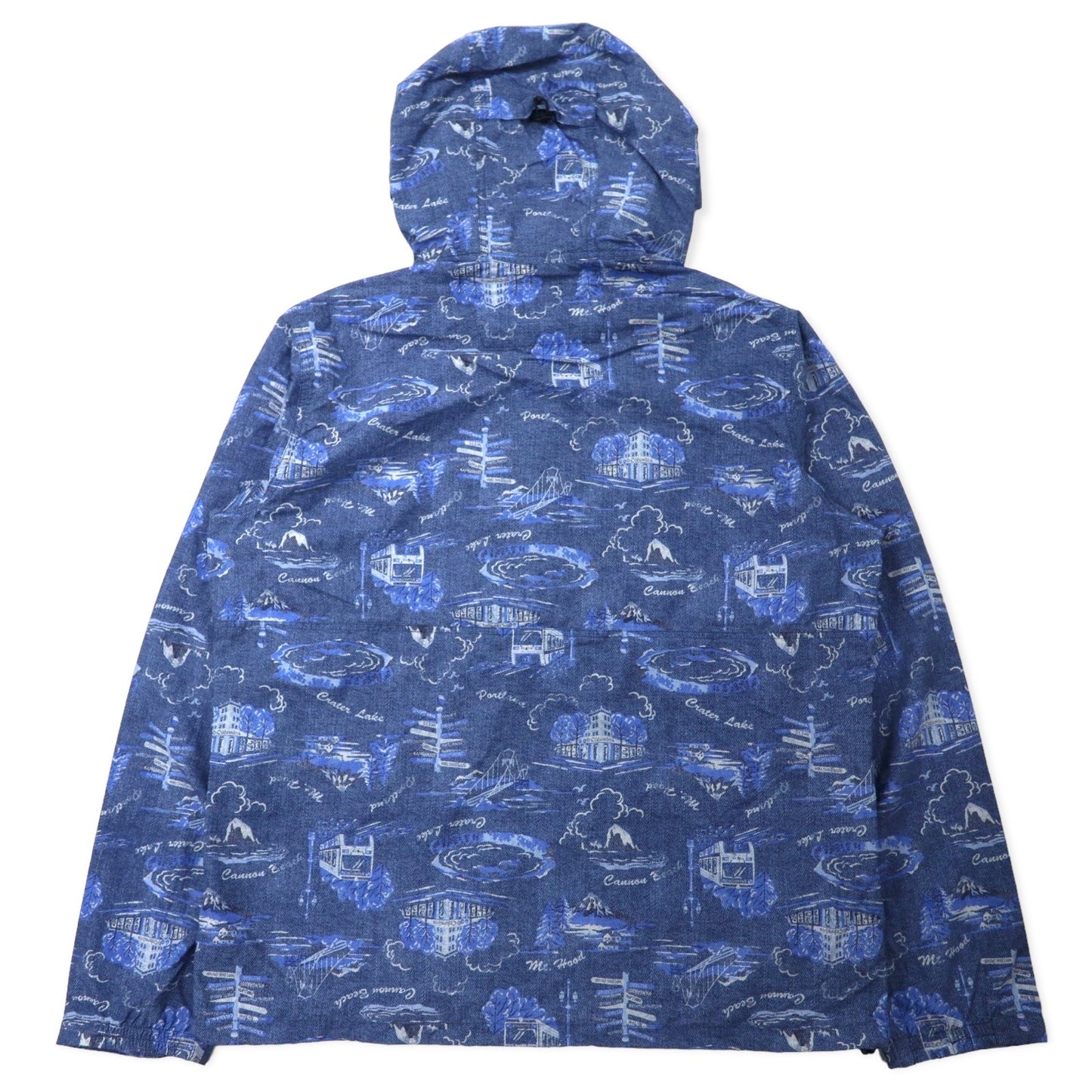 Columbia ヘイゼンパターンドジャケット XL ブルー 総柄 ナイロン 撥水 パッカブル HAZEN PATTERNED JACKET PM3728