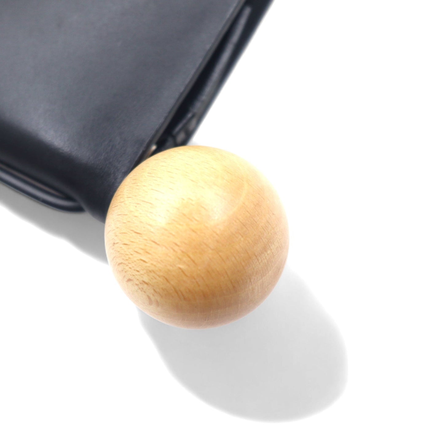 Building Block book wallet a clutch and wallet 長財布 クラッチバッグ ブラック レザー ウッドボール