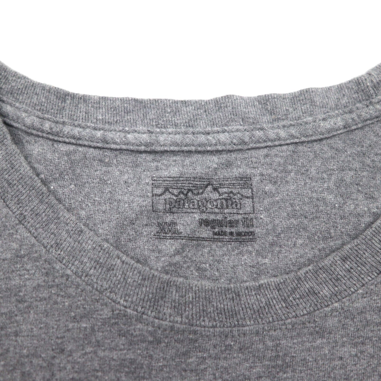 patagonia P-6 ロゴ コットン Tシャツ P-6 Logo Cotton T-Shirt 2XL グレー バックプリント 38906