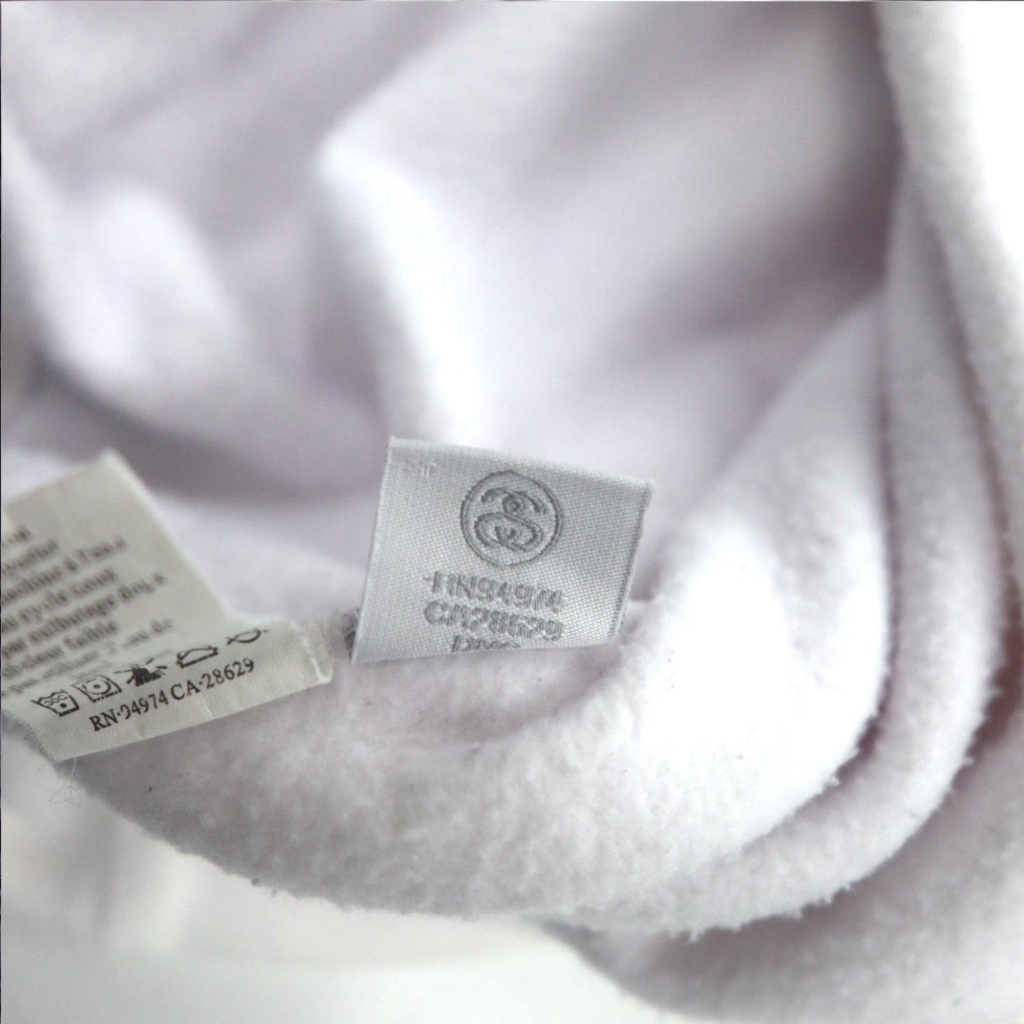 STUSSY USA製 アーチロゴ スウェット XL ホワイト コットン