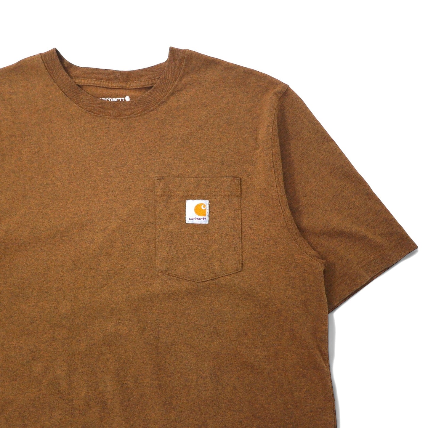 carhartt ルーズフィット Tシャツ ポケTL ブラウン コットン LOOSE FIT