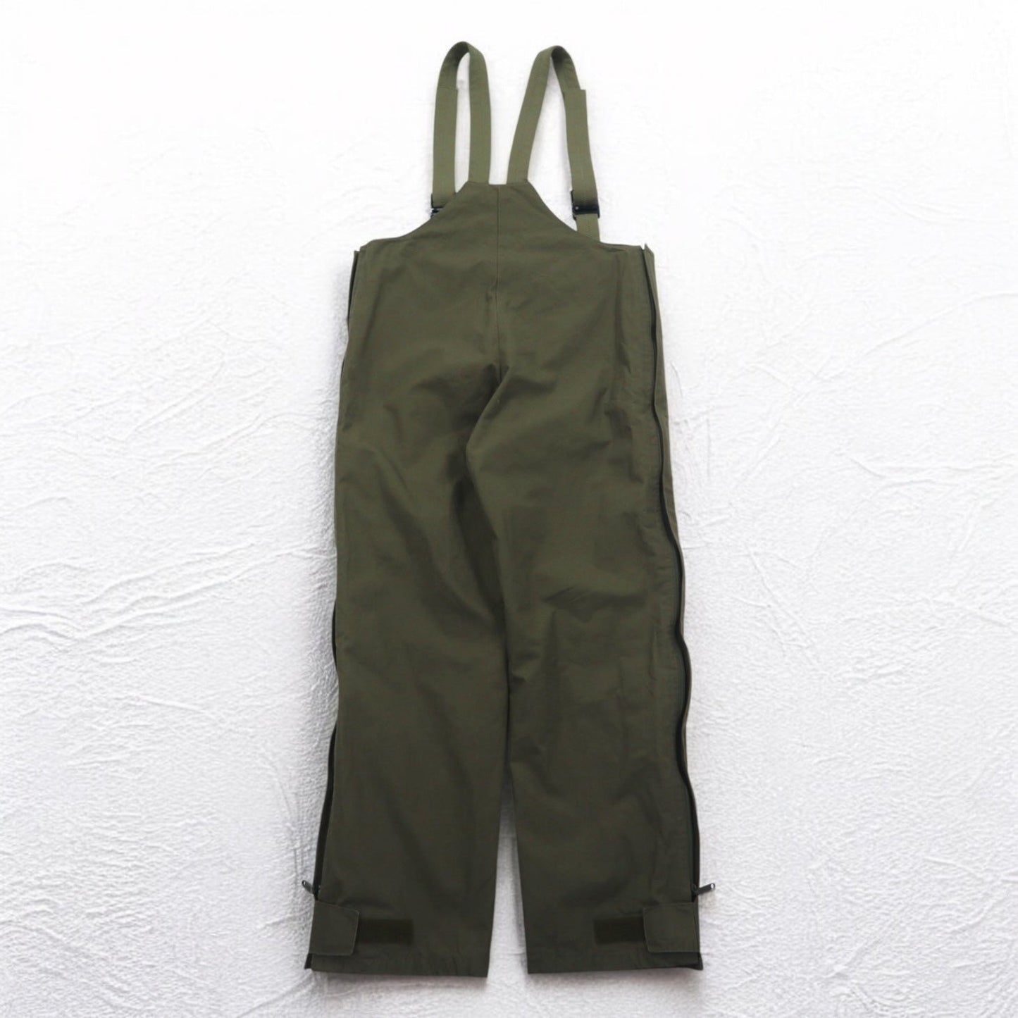 GERMAN ARMY ドイツ軍 90年代 ゴアテックス GORE-TEX Wet Weather Pants オーバーオール  L カーキ  OPTIジップ ミリタリー KROYER 8415-12-900-0005