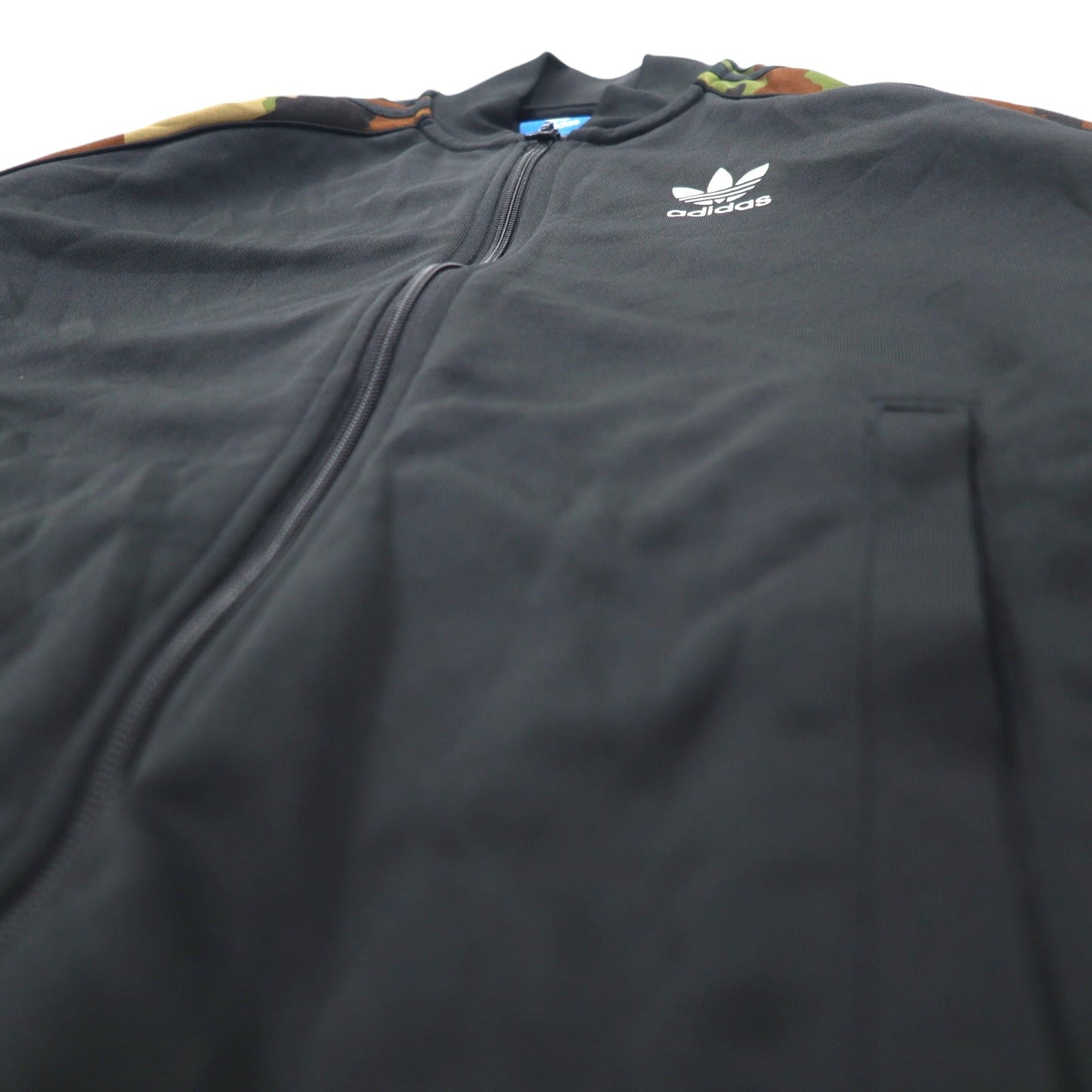 adidas originals ATP型 トラックジャケット ジャージ XS ブラック 3ストライプ カモ スーパースター ESSENTIALS CAMO SUPERSTAR TRACK TOP トレフォイルロゴ AY8172