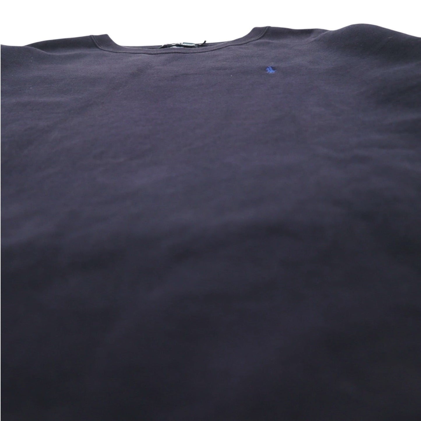 Polo by Ralph Lauren 90年代 クルーネック スウェット 2XL ネイビー 裏起毛 スモールポニー刺繍