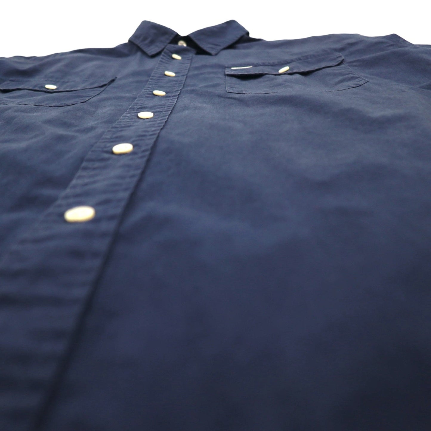 Polo by Ralph Lauren 90年代 半袖 シャツ XL ネイビー コットン 胸ポケット