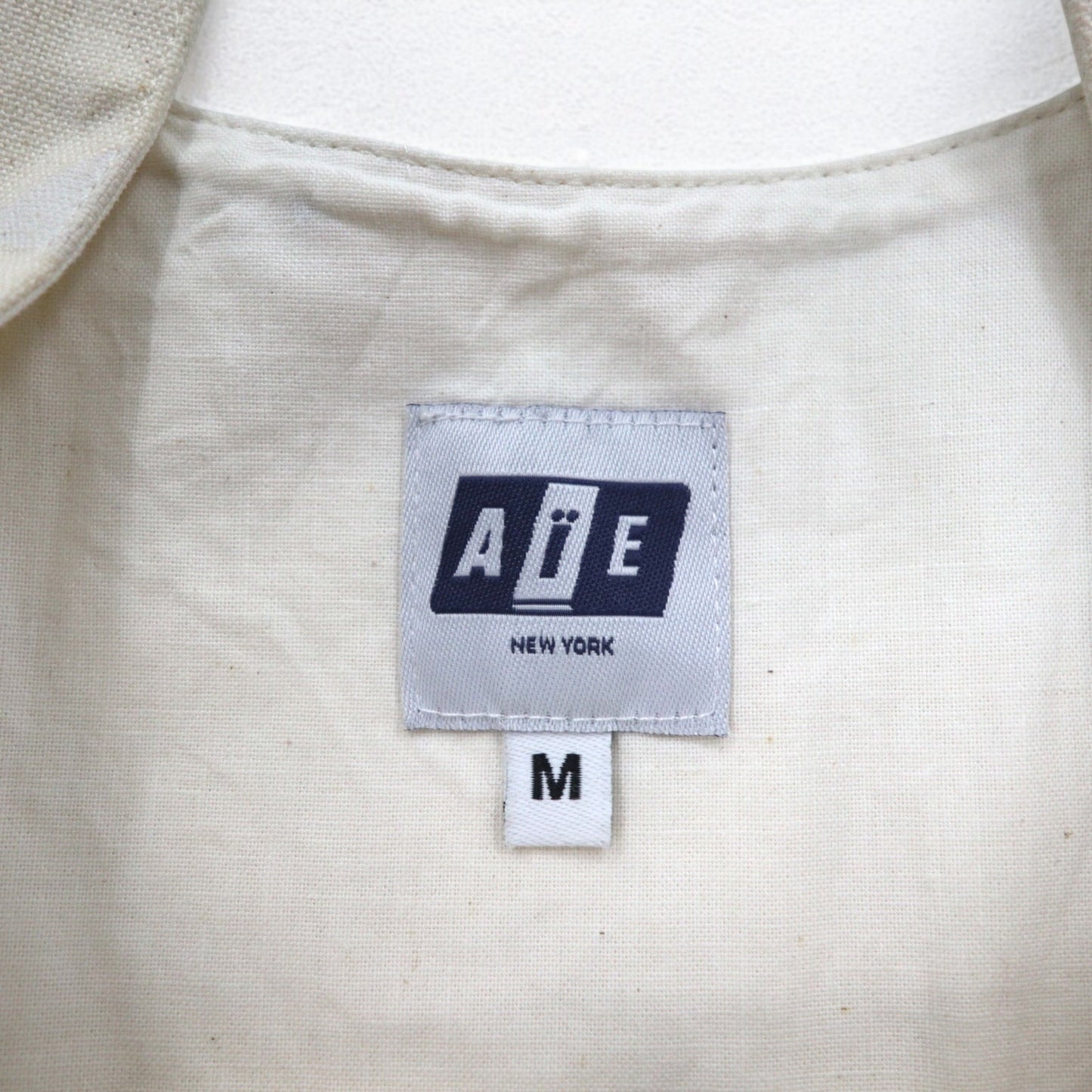 AiE ( Nepenthes ) USA製 ディーエスディーベスト dsd vest-9oz star M クリーム 総柄 星 ポケット ダブルジップ