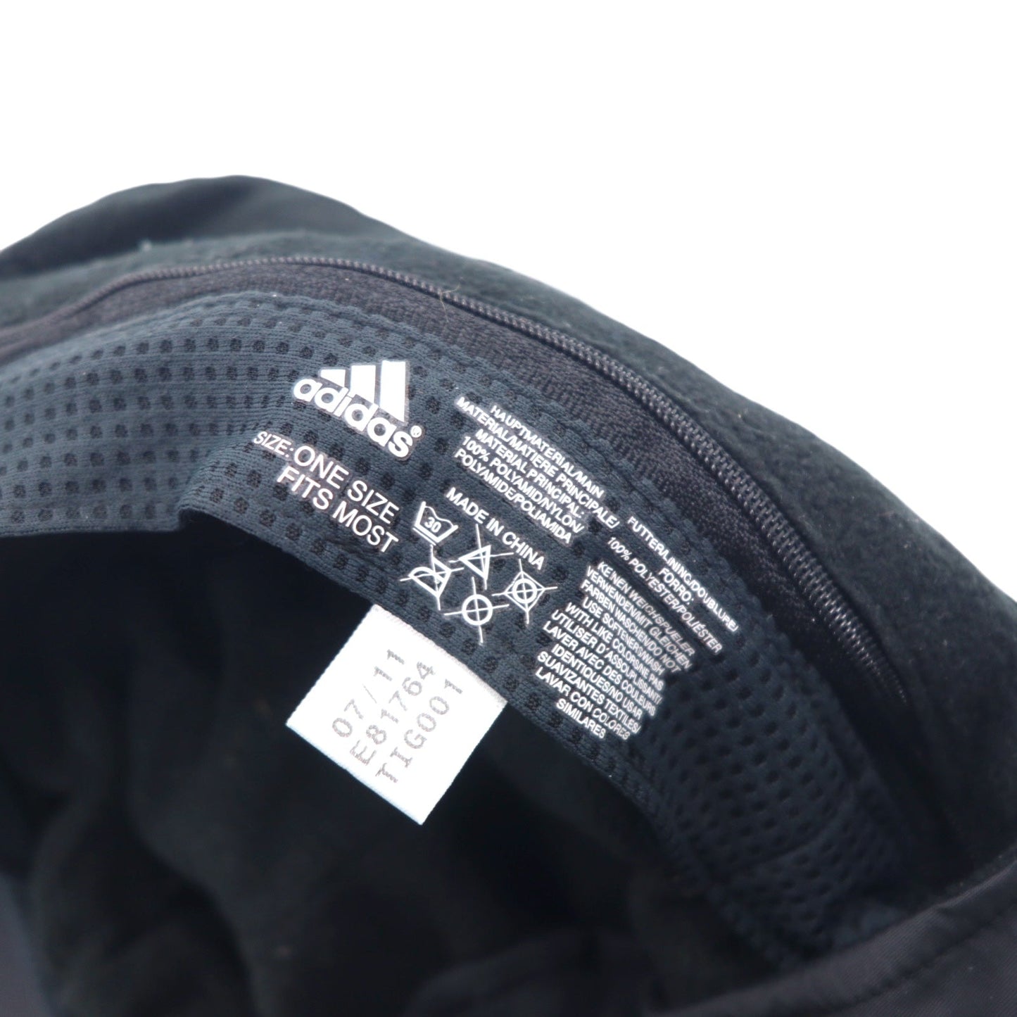 adidas CLIMAPROOF キャップ ONE ブラック ポリエステル 耳当て 着脱可 裏地フリース 防水 防風 透湿