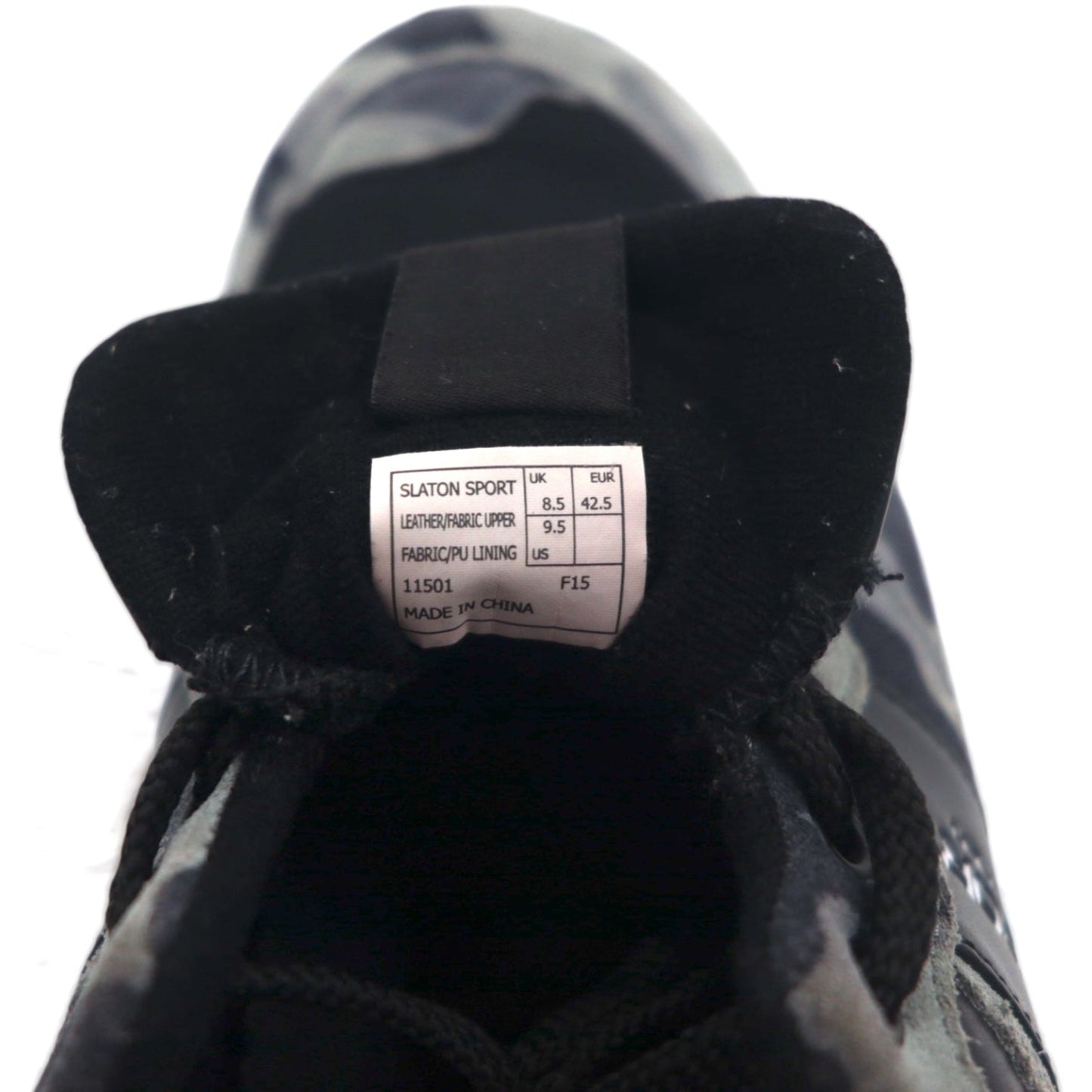 POLO SPORT RALPH LAUREN スレイトン SLATON SPORT スニーカー 27.5cm グレー カモフラ 迷彩 スエード 11501