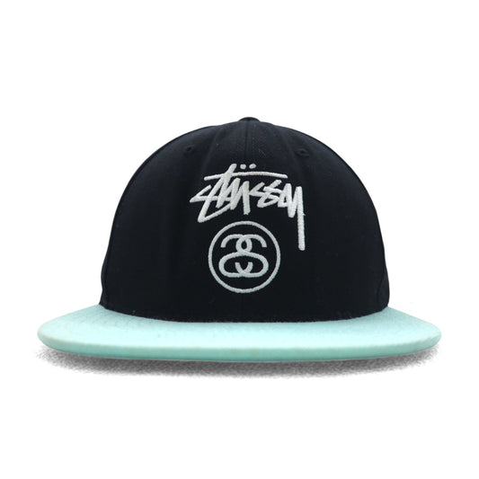 stussy CAPZ × STARTER ベースボールキャップ スナップバック FREE ブラック アクリル ウール シャネルロゴ