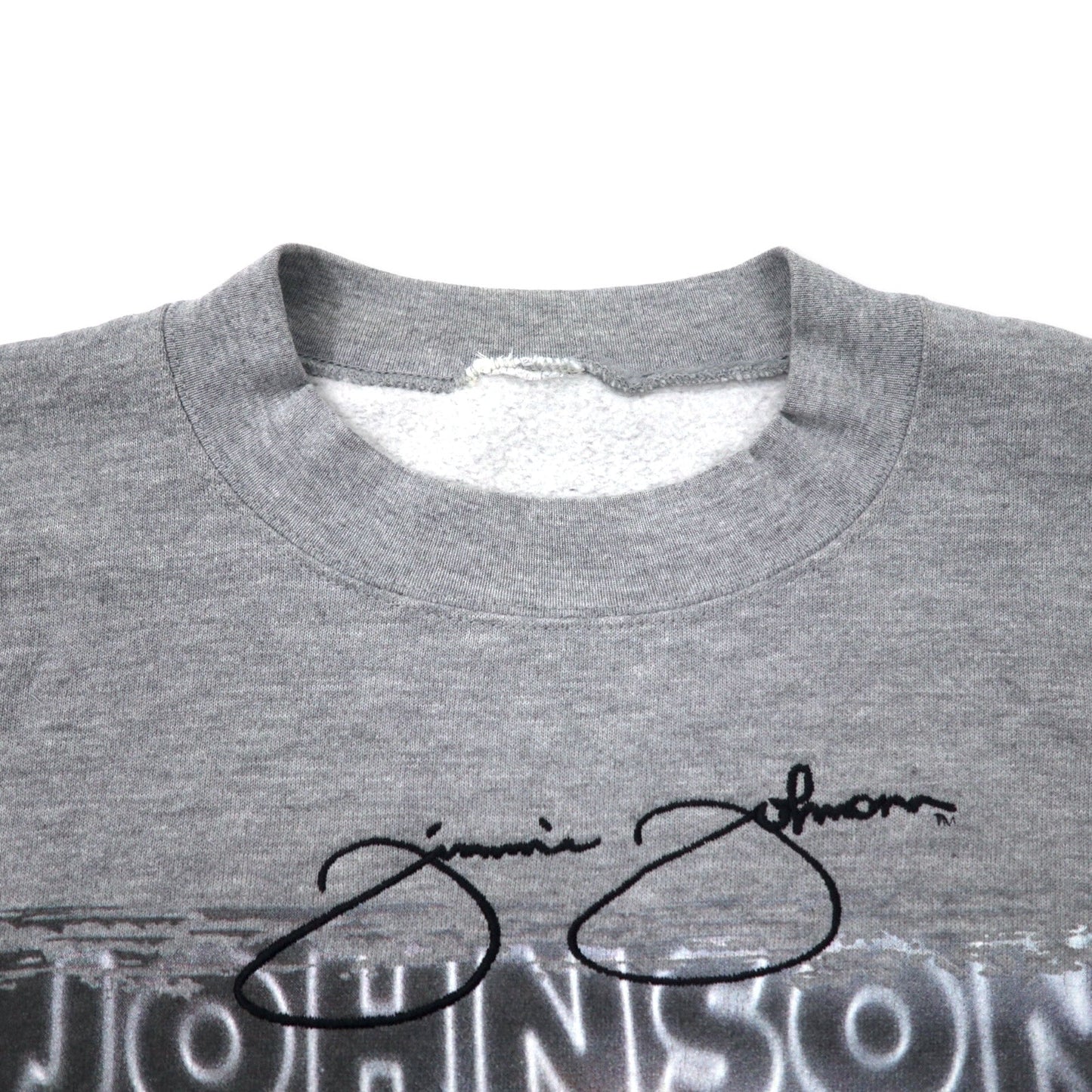 NASCAR レーシングカー プリント スウェット M グレー コットン JOHNSON LOWE'S