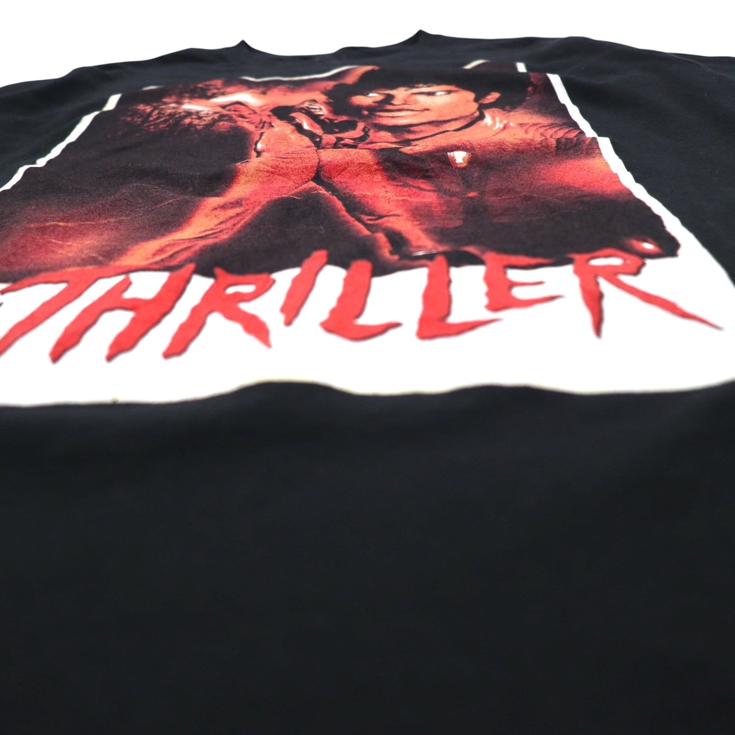 MICHAEL JACKSON マイケルジャクソン ミュージック アーティスト Tシャツ L ブラック THRILLER スリラー メキシコ製
