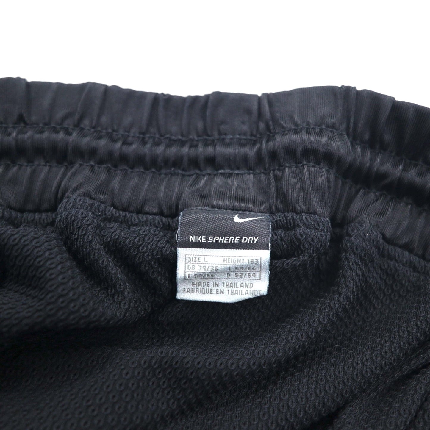 NIKE 00年代 ゲーム ショートパンツ ハーフパンツ L ブラック イエロー サイドライン スウォッシュ