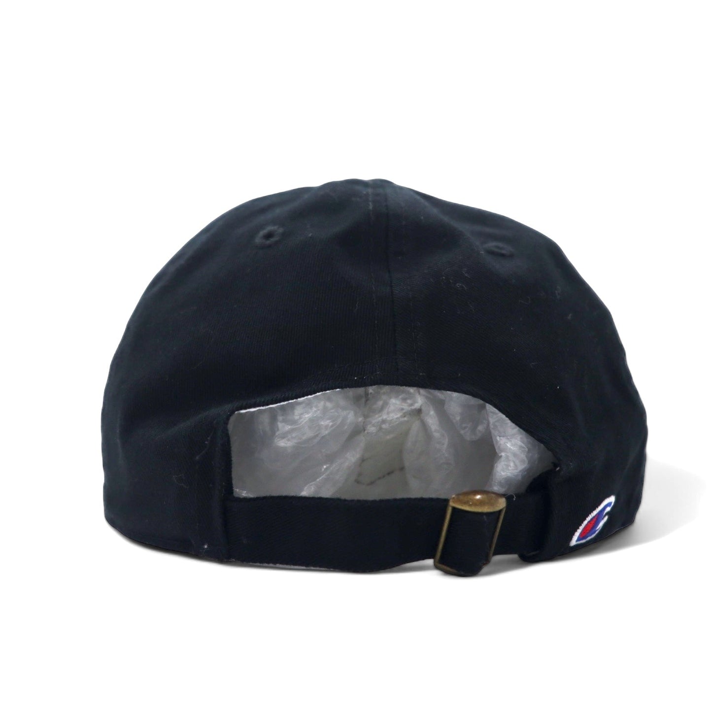 Champion スクリプトロゴ 6パネルキャップ OSFA アジャスタブル ブラック コットン