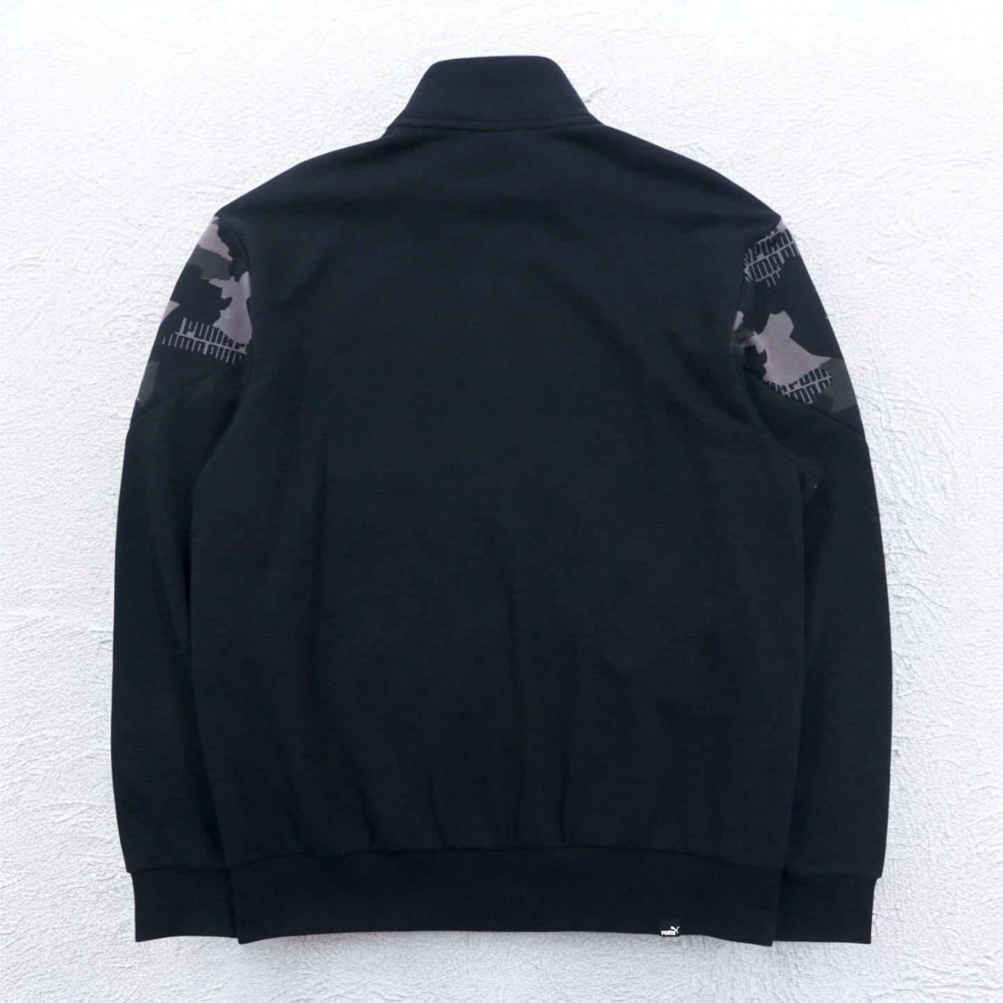 PUMA トラックジャケット ジャージ L ブラック コットン Rebel Camo Full-Zip 587058-01