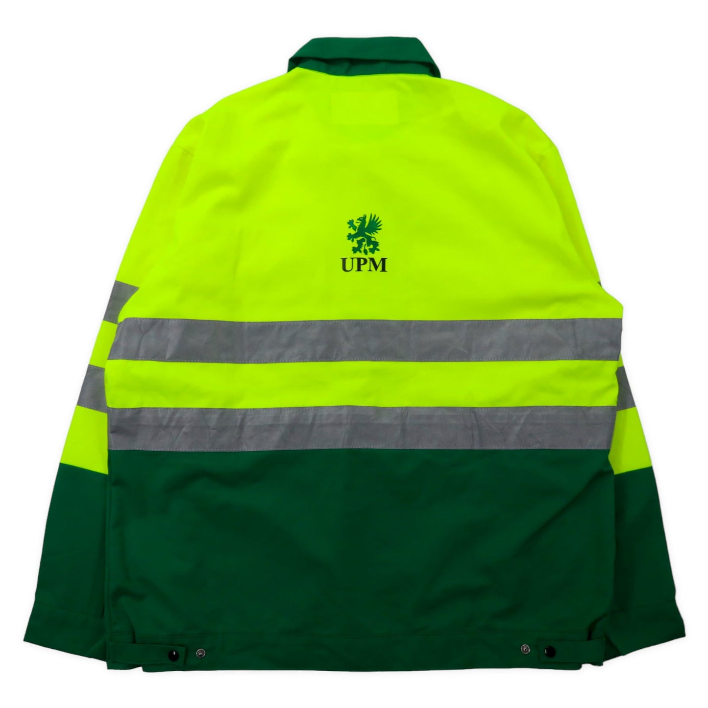 FRENCH WORK JACKET フレンチ ユーロワークジャケット 182-194 イエロー グリーン ポリエステル コットン リフレクター SONORCO 未使用品