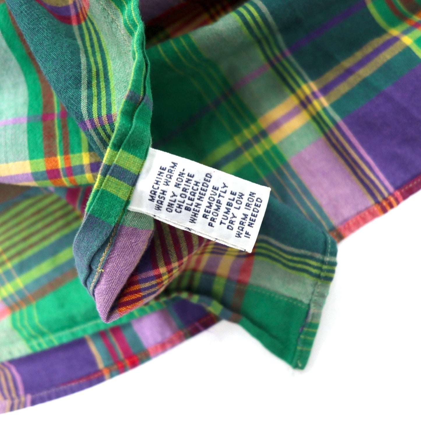 Ralph Lauren クラシックフィット 半袖 ボタンダウンシャツ 2XLT TALL グリーン チェック コットン スモールポニー 刺繍 ビッグサイズ