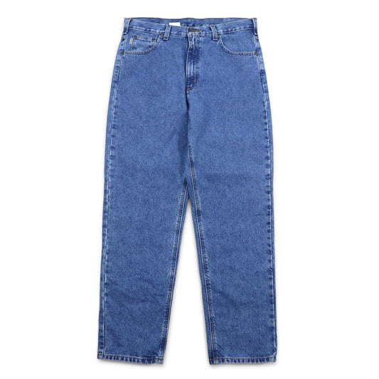 Carhartt リラックスフィット バギー テーパード デニムパンツ L インディゴ ブルー RELAXED FIT B13 STW メキシコ製