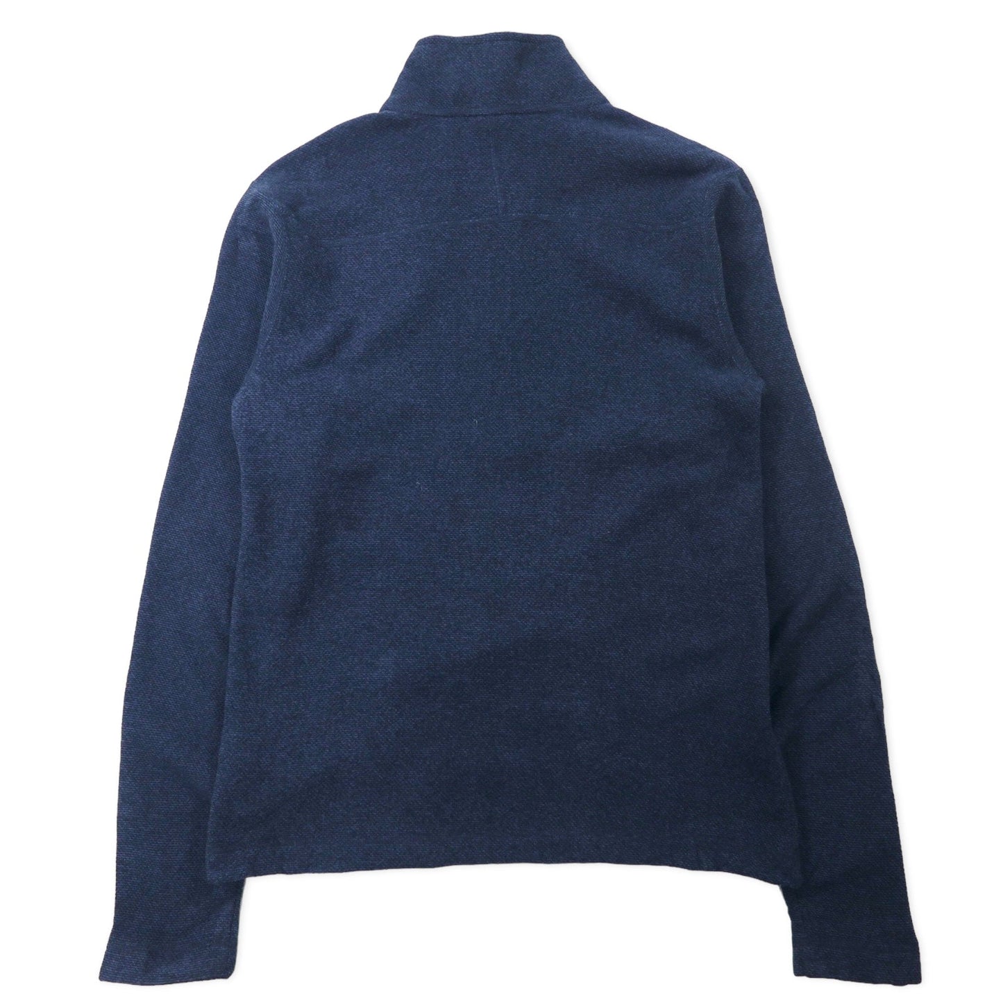 THE NORTH FACE ハーフジップ フリースジャケット S ネイビー ポリエステル ロゴ刺繍