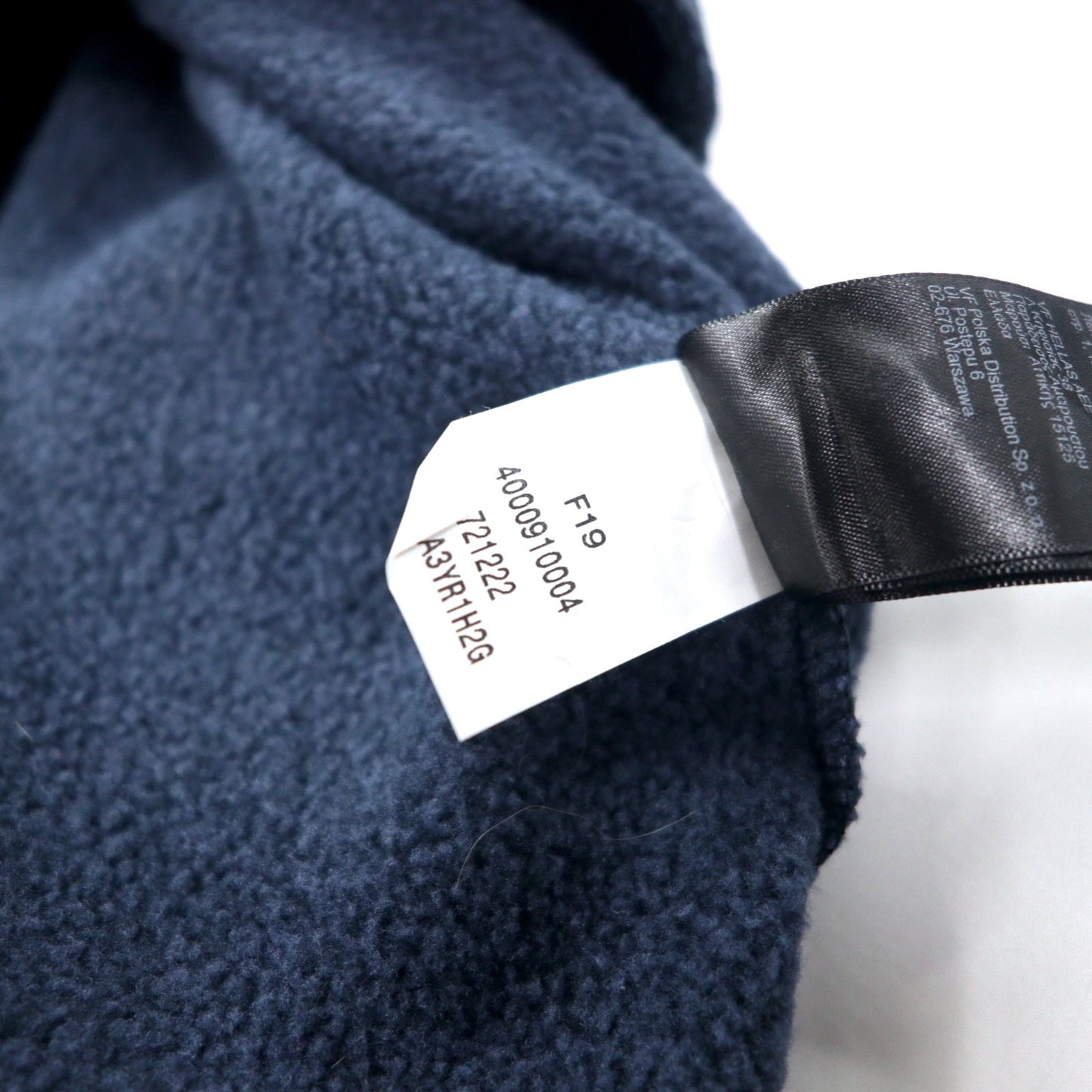 THE NORTH FACE ハーフジップ フリースジャケット S ネイビー ポリエステル ロゴ刺繍