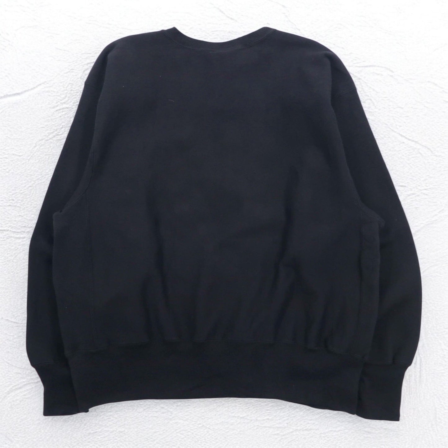 Champion リバースウィーブ REVERSE WEAVE カレッジ スウェット XL ブラック 裏起毛 STAGS LACROSSE 3段プリント メキシコ製