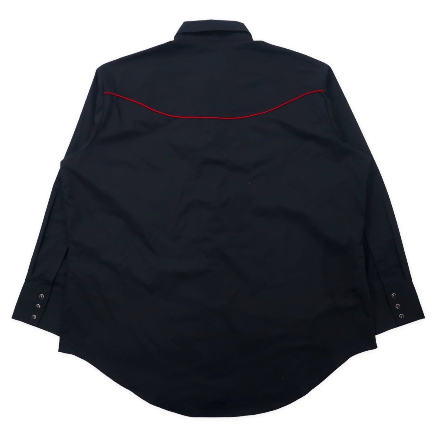 ELY CATTLEMAN 70年代 ウエスタンシャツ XXL ブラック コットン スーベニア 刺繍 デッドストック 未使用品