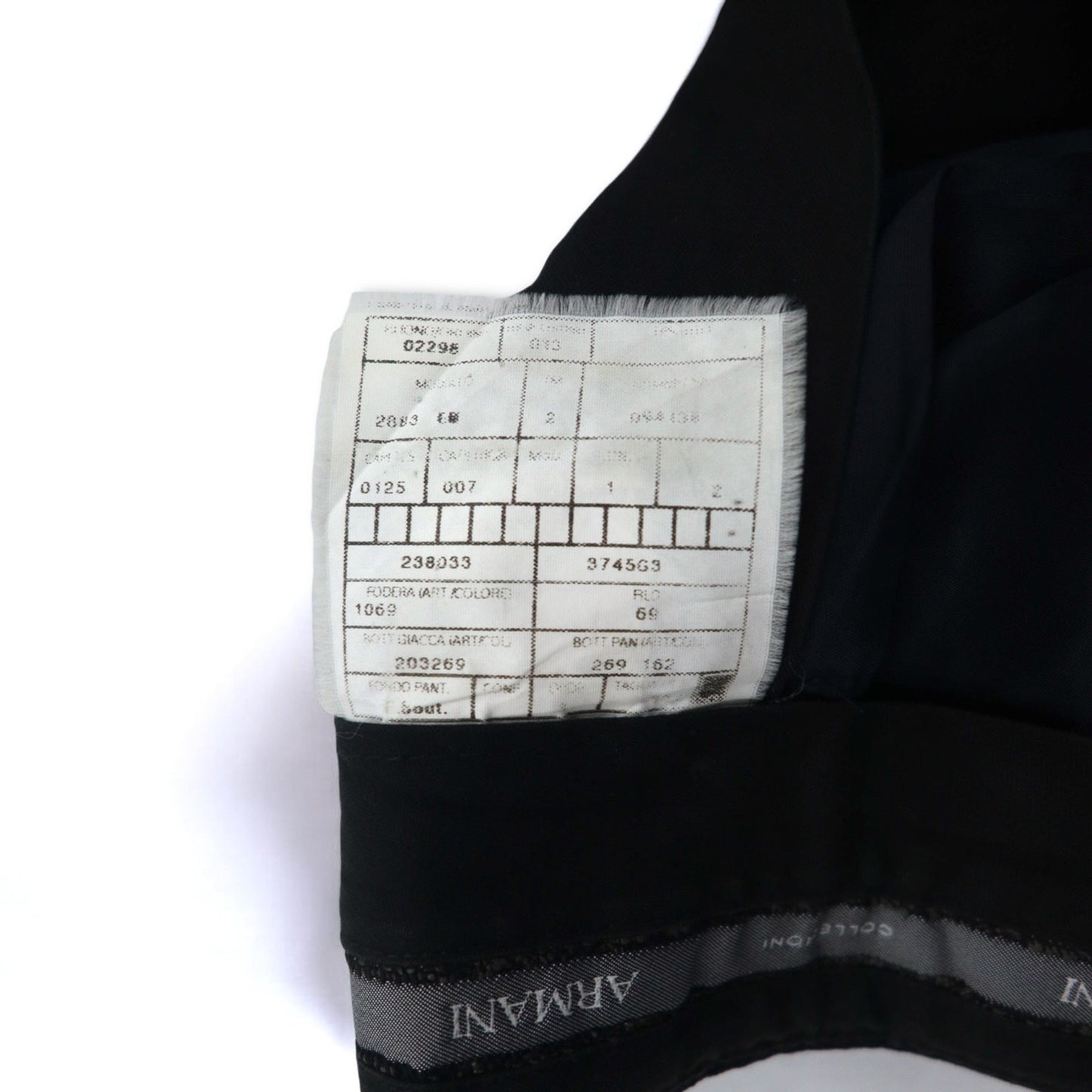 ARMANI COLLEZIONI イタリア製 3B スーツ セットアップ XXL ネイビー ウール