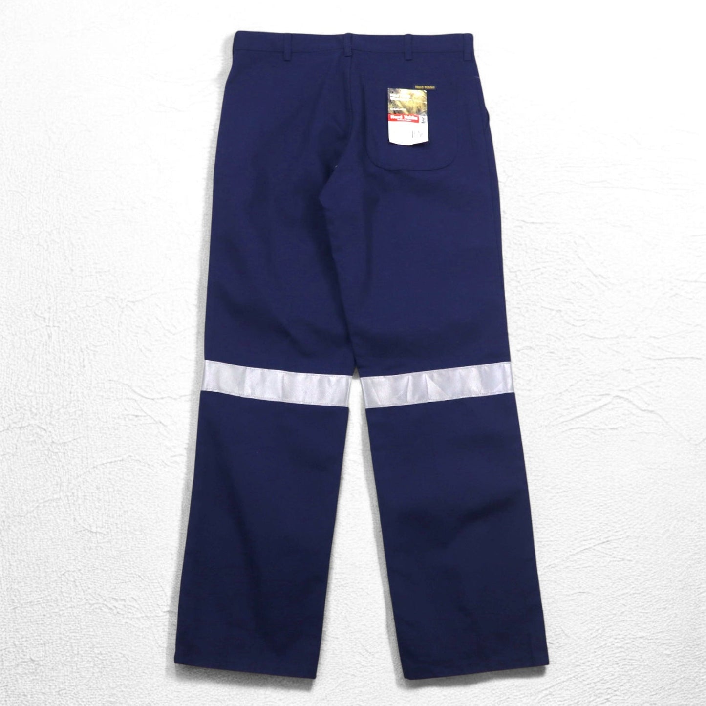 Hard Yakka リフレクター タック ワークパンツ L ネイビー コットン 3M Scotchlite 未使用品