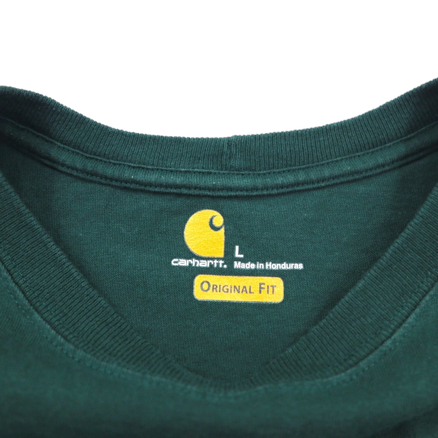 carhartt オリジナルフィット ポケット Tシャツ L グリーン コットン ORIGINAL FIT