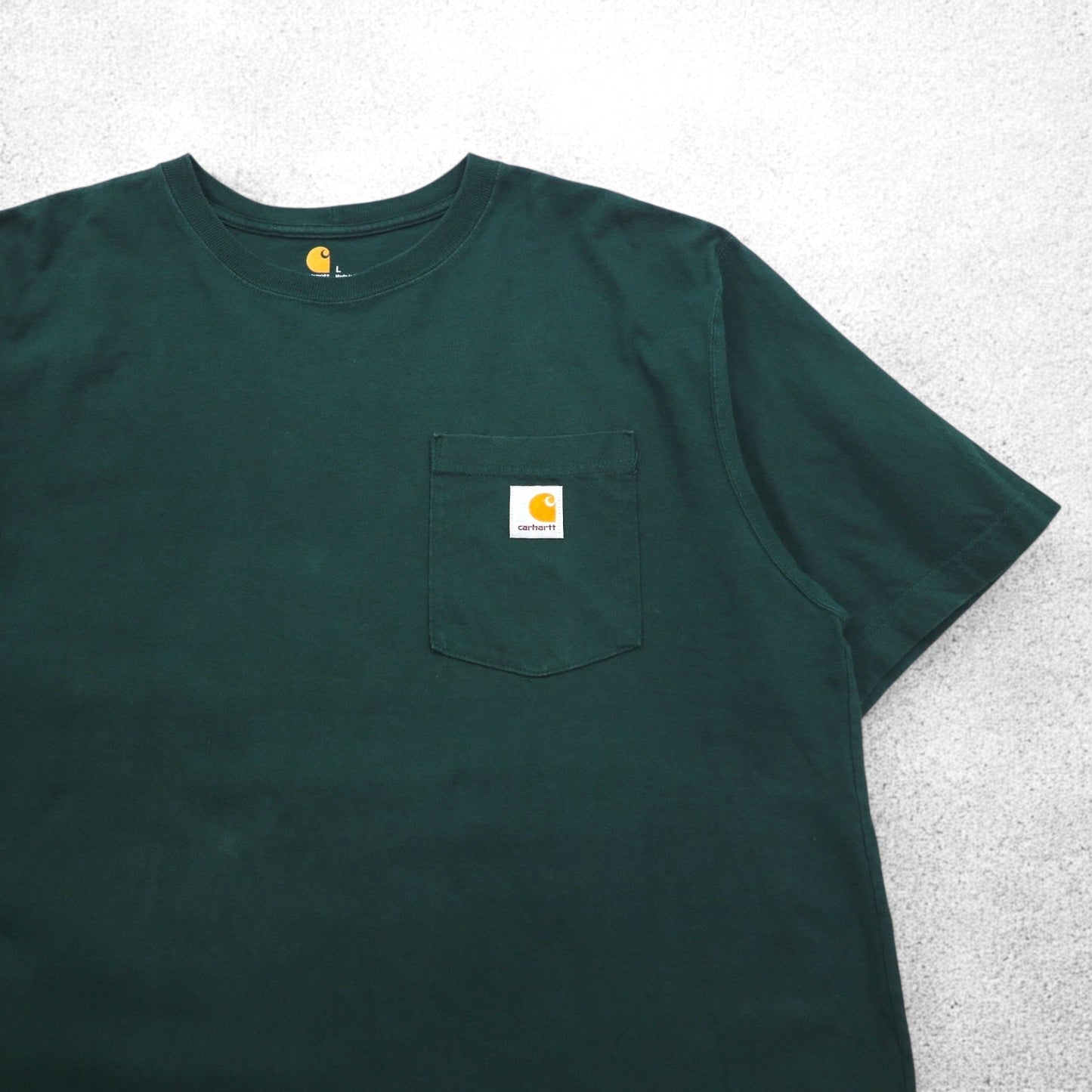 carhartt オリジナルフィット ポケット Tシャツ L グリーン コットン ORIGINAL FIT